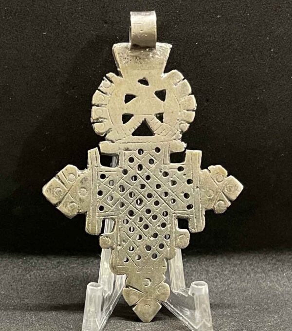 Rare Ancient Ethiopian Coptic Cross pendants Century 19th/20th Amazing - SILVER - Image 6