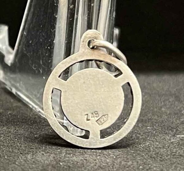 Spain 1940´ vintage Our Lady of Montserrat silver catholic medal pendant charm - Image 12