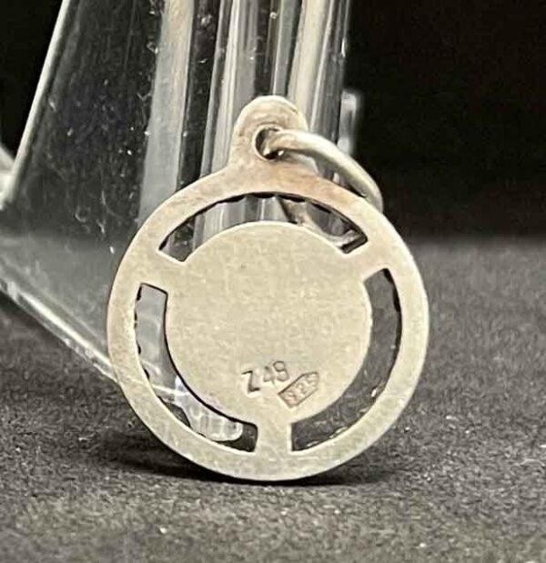 Spain 1940´ vintage Our Lady of Montserrat silver catholic medal pendant charm - Image 13