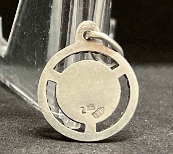 Spain 1940´ vintage Our Lady of Montserrat silver catholic medal pendant charm - Image 14