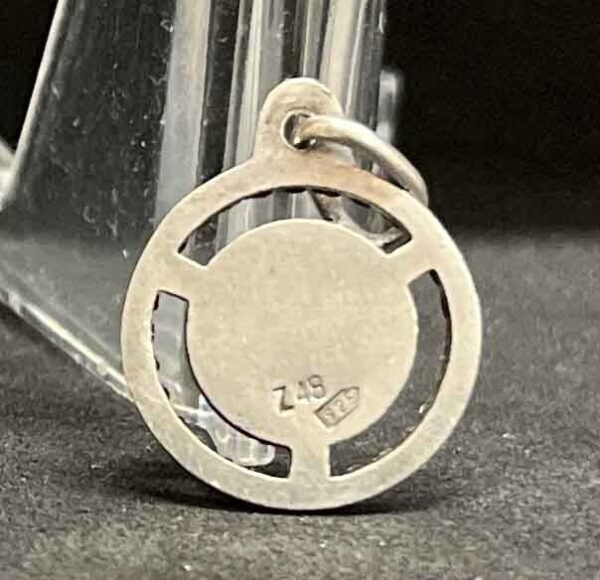 Spain 1940´ vintage Our Lady of Montserrat silver catholic medal pendant charm - Image 15