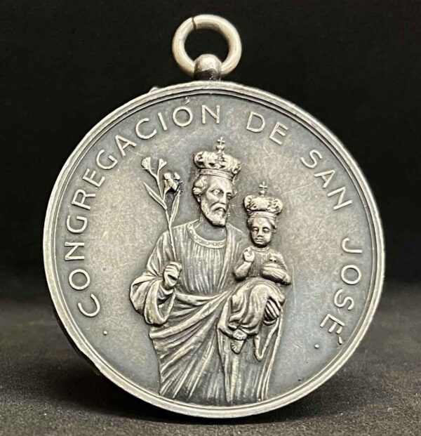 Argentina - Flores Circa 1900 Saint Joseph Congregation Basilic antique medal - Image 2