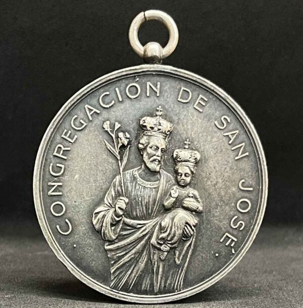 Argentina - Flores Circa 1900 Saint Joseph Congregation Basilic antique medal - Image 3