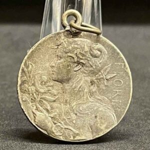 Signed Pillet France 1900´ Art Nouveau Pomone Flower lady design silver amazing!