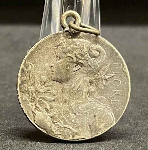 Signed Pillet France 1900´ Art Nouveau Pomone Flower lady design silver amazing!