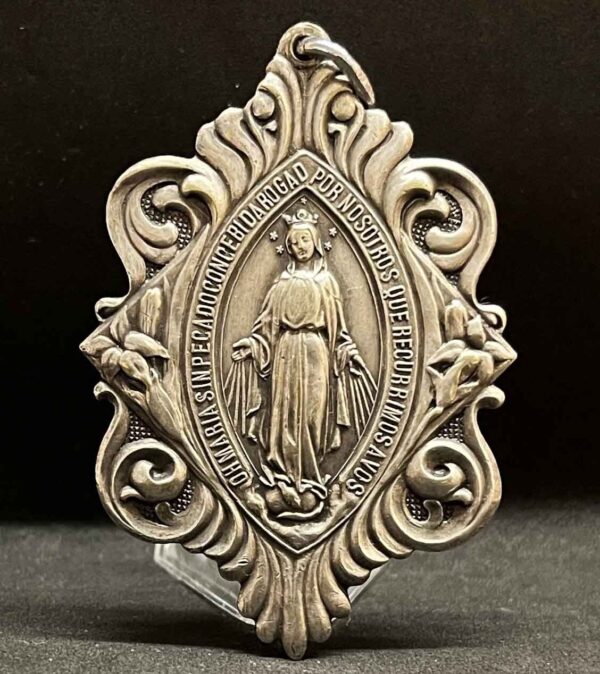 OMG! Spain 1900´ Immaculate Conception Miraculous Art Nouveau amazing design - Image 2