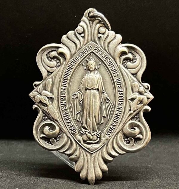 OMG! Spain 1900´ Immaculate Conception Miraculous Art Nouveau amazing design - Image 7
