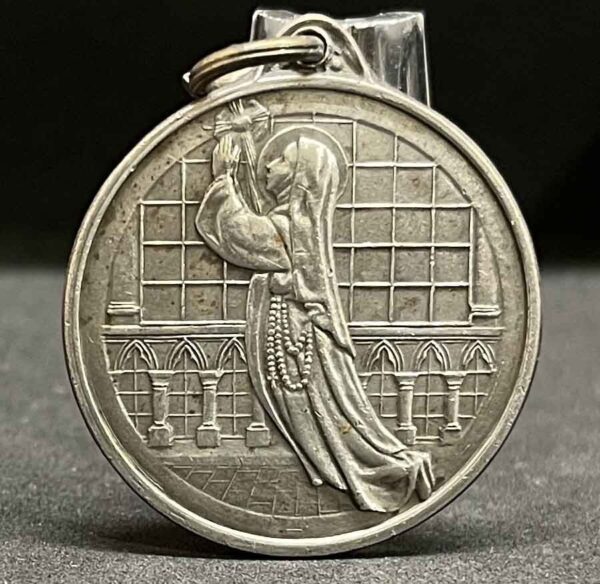 Antique Uruguayan Medal c.1900 – Brotherhood of Blessed Imelda – Beautiful Cherubs & Monstrance Design - Image 4