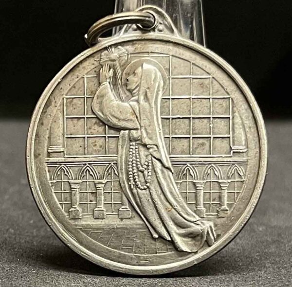Antique Uruguayan Medal c.1900 – Brotherhood of Blessed Imelda – Beautiful Cherubs & Monstrance Design - Image 3