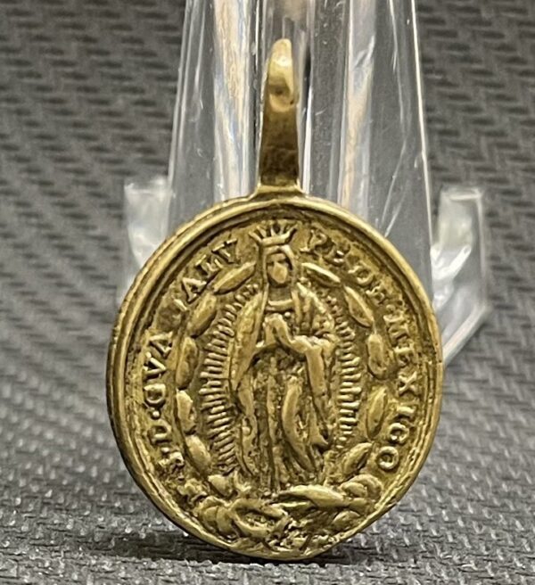 Mexico Century XVIII Our Lady of Guadalupe of Mexico Benedict Cross super scarce - Image 6