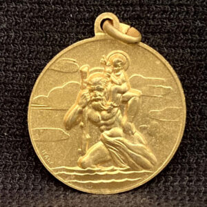 ITALY 1960´ JOHN PAUL XXIII SAINT CHRISTOPHER PROTECTOR DRIVERS CATHOLIC MEDAL