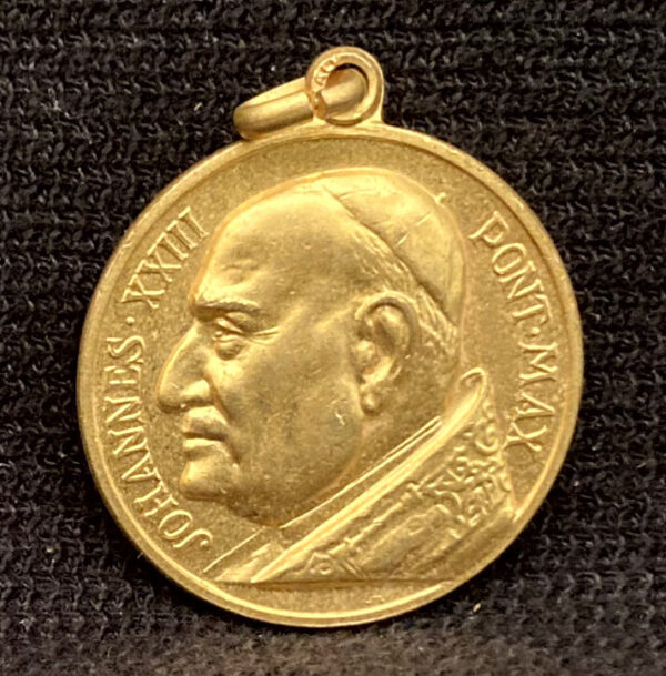 ITALY 1960´ JOHN PAUL XXIII SAINT CHRISTOPHER PROTECTOR DRIVERS CATHOLIC MEDAL - Image 3