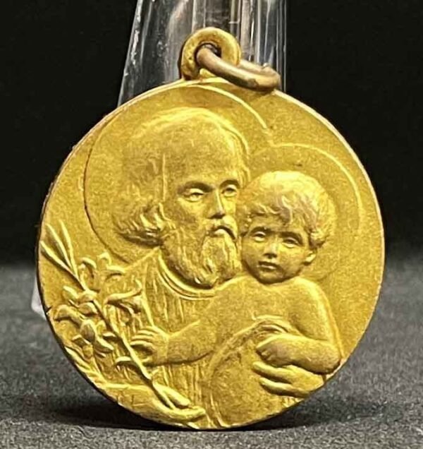 Argentina Saint Joseph wonderful design antique medal - Image 4