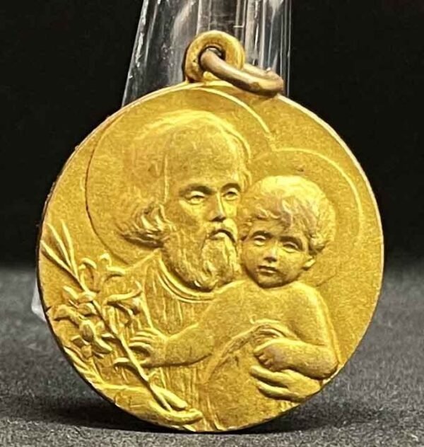 Argentina Saint Joseph wonderful design antique medal - Image 3