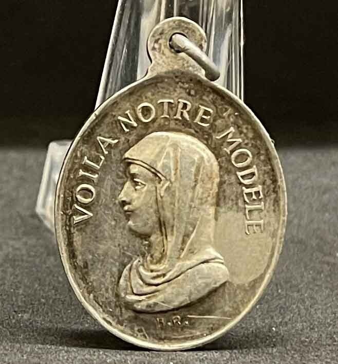 France Guardian Angel, Virgin "Allons au Ciel" "Voila Notre Modele" silver medal