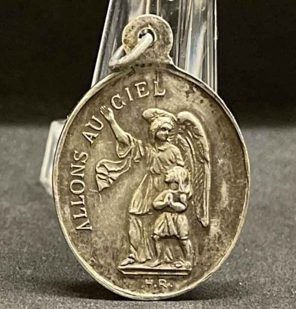 France Guardian Angel, Virgin "Allons au Ciel" "Voila Notre Modele" silver medal - Image 2
