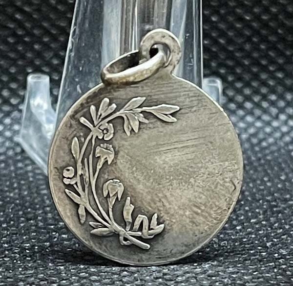 Spain 1920´ antique St. Joseph Art Nouveau catholic medal wonderful charm - Image 2