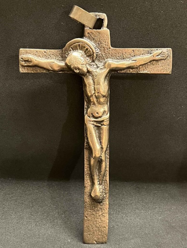 Vintage Cross Crucifix Jesus Christ artisanal style design, unusual, interesting