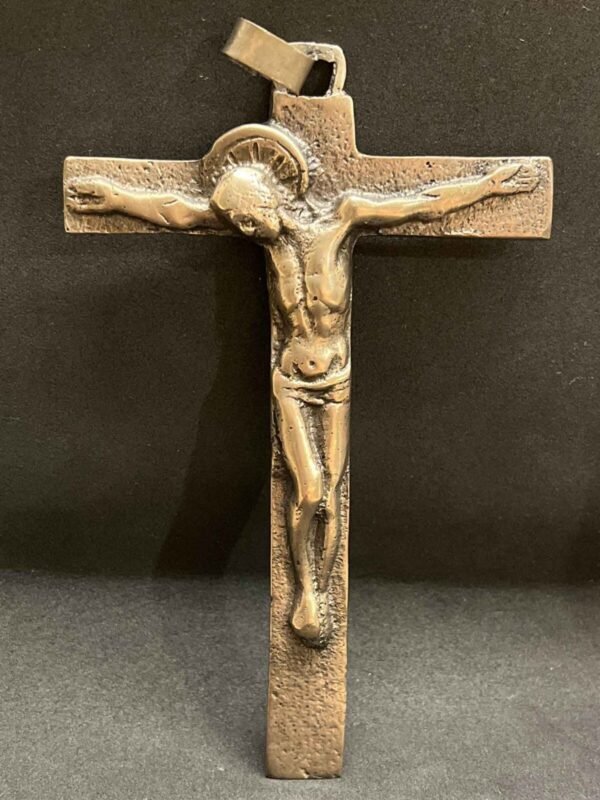 Vintage Cross Crucifix Jesus Christ artisanal style design, unusual, interesting - Image 4