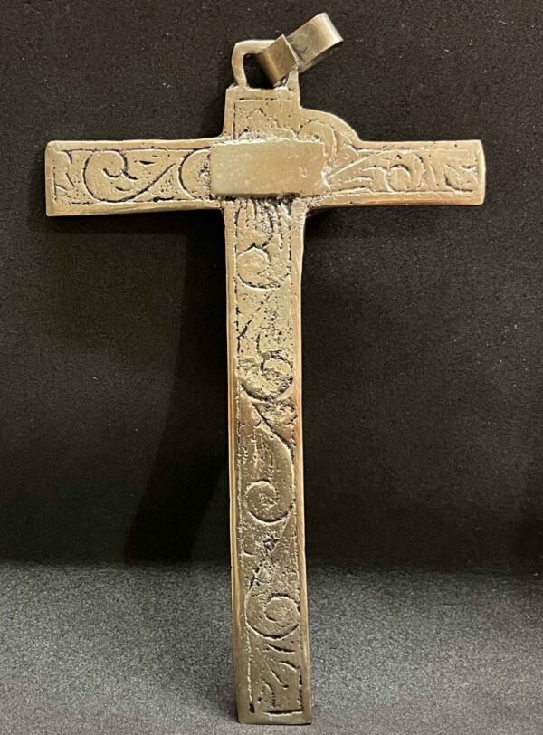 Vintage Cross Crucifix Jesus Christ artisanal style design, unusual, interesting - Image 3