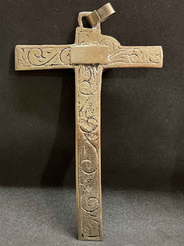 Vintage Cross Crucifix Jesus Christ artisanal style design, unusual, interesting - Image 2
