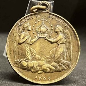 By S. Johnson - Italy 1900 Our Lady of Itati Coronation Souvenir Guardian Angels