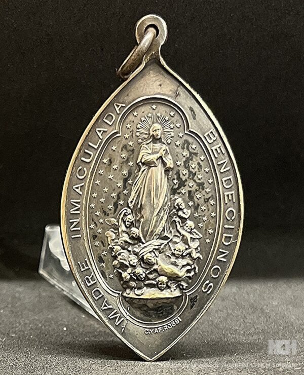 Spain 1910´ antique St Philomene & Immaculate Conception Virgin Art Nouveau - Image 7