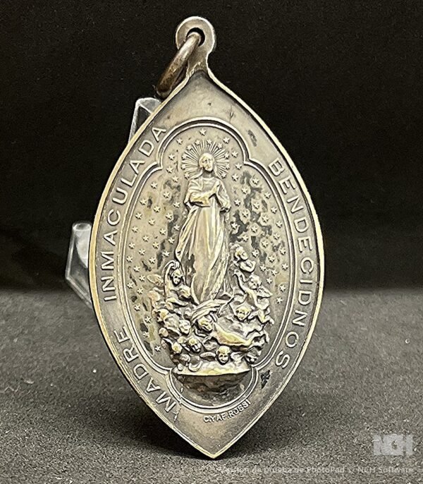 Spain 1910´ antique St Philomene & Immaculate Conception Virgin Art Nouveau - Image 6
