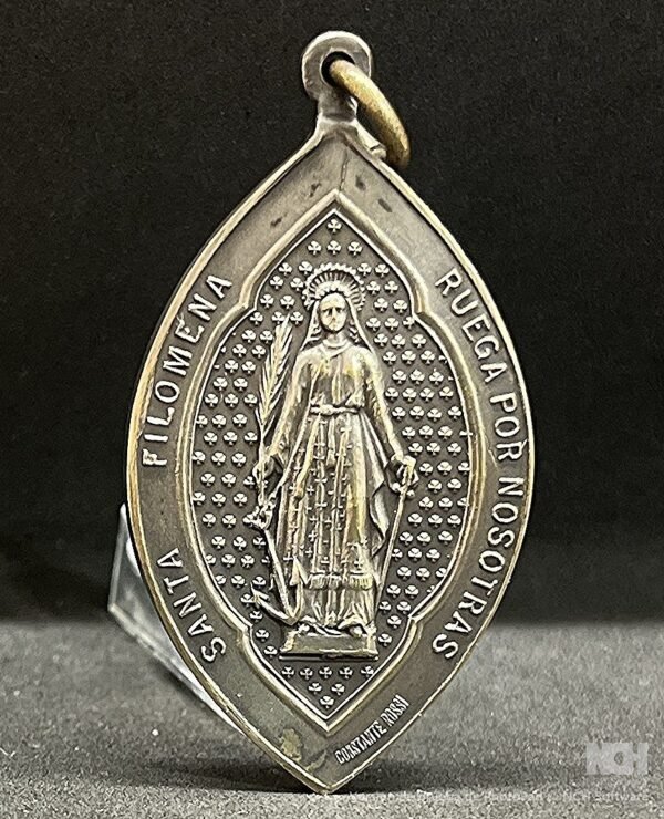 Spain 1910´ antique St Philomene & Immaculate Conception Virgin Art Nouveau - Image 3