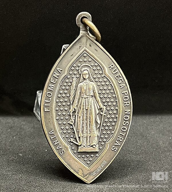 Spain 1910´ antique St Philomene & Immaculate Conception Virgin Art Nouveau - Image 2